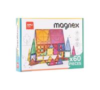 APLI Kids 20137 - Magnex Magnetic Building Set 60 Pezzi| Set 3D per Bambini 3+| Schede Geometriche Imantate Colorate | Giocattolo educativo Steam per Creatività e Sviluppo Cognitivo