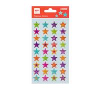 APLI Kids 20206 - Adesivi Stelle glitter; 1 foglio con adesivi permanenti. Ideali per scrapbooking, decorazioni o fai da te