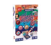 APLI Kids 20593 - Gioco magnetico delle pietre miliari della storia | 40 pezzi magnetici e 2 libri educativi per imparare le pietre miliari storiche, contenuti in 19 lingue, +5 anni