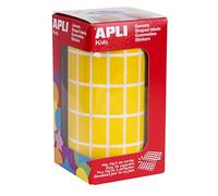 APLI Kids 4883 - Rotolo di gommini rettangolari, 20 x 10 mm, colore: giallo