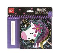 APLI Kids - Blocco Fogli da grattare Happy, 8 Fogli Magic scracth (17150)