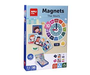 APLI Kids- Magnet impara Le Ore, Multicolore, 18573