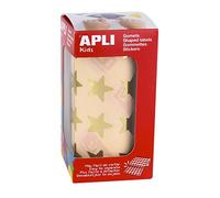 APLI Kids - Rotolo di gomets, colore: oro, stella, 12044)