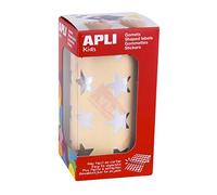 APLI Kids - Rotolo di gommini 19,5 mm Estrella argento