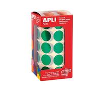 APLI Kids - Rotolo di gommini Rotondo Ø 20 mm Verde Metallizzato