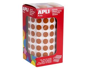 APLI Kids - Rullo gommets rotondi Ø 10 Rotondo Ø 10,5 mm marrone