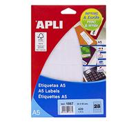 APLI Lables A5 Print&Write 20x 50mm etichetta autoadesiva Bianco 476 pezzo(i)