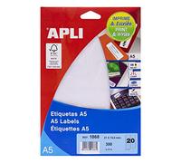 APLI Lables A5 Print&Write 21 x 75mm