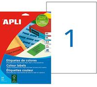 Apli Paper Etiquetas Adhesivas Verdes I/L/C A4