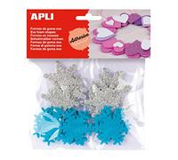 APLI - Sacchetti autoadesivi in EVA Fiocco di neve viola.