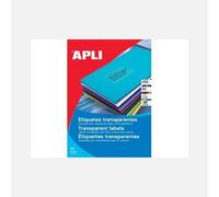 APLI Etichette 1225 Trasparenti per stampanti laser e fotocopiatrici 210 x 297 mm 20 fogli