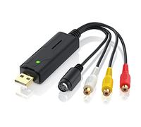 aplic - USB 2.0 Acquisizione Audio Video - Nuova Versione Compatibile con Windows 10 - da VHS a PC Dvd - Convertitore analogico Digitale USB