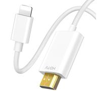 Aplimln Cavo HDMI 2 Metri per iPhone,Adattatore Lightning a HDMI, Adattatore AV Digitale 1080P compatibile con iPhone 14 13 12 11 Pro Max XS XR,Plug and Play