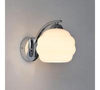 Aplique de pared, lámpara de pared de estilo industrial retro, luces de pared LED francesas con pantalla de cristal, apliques de pared Art Déco para espejo de baño, mesita de noche, habitación de hote
