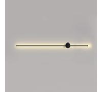 Aplique de pared, luz de pared LED, luz de pared para interiores, giratoria 360°, blanco cálido 3000K, apliques de pared negros modernos de aluminio, lámpara de pared ajustable, estilo minimalista, lu