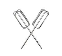 APLudoo 2Pcs Mano Mixer Beaters Allegati Set In Acciaio Inox Handheld Mixer Fruste Ricambio Fruste Parte Elettrica Accessori Da Cucina