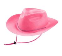 APLudoo Cappello da cowgirl con orlo arrotolato per ragazza doccia nuziale bambino cappello da cowgirl festa a tema gioco di ruolo costume elegante copricapo bambini per festa di compleanno