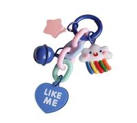 APLudoo Elegante portachiavi luna nuvole stelle campane cuore anelli per donne e ragazze decorazione borsa accessori catena telefono moda fascino borsa