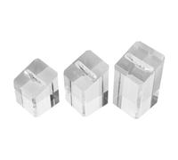 APLudoo Set di 3 anelli trasparenti in acrilico trasparente, espositore per gioielli eleganti, espositori e soluzioni per riporre gioielli