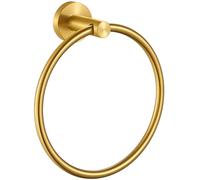 APLusee SUS304 - Porta asciugamani, in acciaio INOX spazzolato, colore: oro, oro