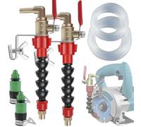 APLUSH Spruzzatore d'Acqua Antipolvere per Macchina da Taglio, Sistema di Nebulizzazione del Liquido Refrigerante con Tubo Flessibile da 5 M E Attacco per Acqua, per Mattoni di Marmo,2pcs