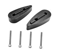 APLVFFZH 2 Pezzi Riser Manubrio Bici Distanziali Cuneo Regolabile Adattatore Altezza Spessori Carbonio per TT Bike Adatto da Corsa Allenamenti, 10mm