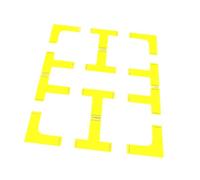 APLVFFZH 8 Pezzi Segnalatore Campo da Pickleball Silicone Pratico Linea Guida Portatile Segnaarea Adatto per Esercizi Sportivi Area Cortile Regalo Colleghi, 8 T Shape 4 L Shape