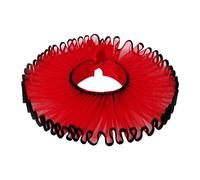 APLVFFZH Accessorio per Costume da Clown elisabettiano con Volant sul Collo per Festival gotici, Rosso