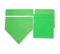 APLVFFZH Base per Baseball Tavola Casa con Segnalatori Quadrata Piastra Battitore Realizzati in Gomma Resistente Trasportabili Adatte per Giochi tra Amici, Verde, Set 5 Pezzi