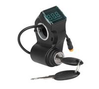 APLVFFZH Bike Lock Elettrico Display Digitale con Chiavi Interruttore Manubrio Impermeabile Materiale PP Installazione Pratica Adatto per Scooter Elettrici Via, Blocco Interruttore