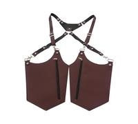 APLVFFZH Borsa a tracolla sottobraccio, portaoggetti per la corsa medievale, Marrone