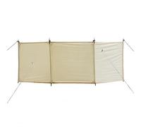 APLVFFZH Campeggio e Para Esterno a 3 Pannelli in Tessuto Oxford per Privacy, Bianco Riso, Triangolare Medio 450x140cm