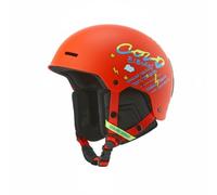 APLVFFZH Casco Bambini con Imbottitura Interna Spessa Copriorecchie Rimovibili Regolazione Pratica Guo Resistente Adatto per Uso Sportivo Bambini Discese, Arancione Graffiti
