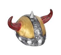 APLVFFZH Casco Vichingo con Corna Elmo Medievale Cappello Cavaliere Accessorio Travestimento in Lattice Adatto per Spettacoli Teatrali Feste Cosplay Rievocazio, 40752