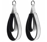APLVFFZH Cinghia Pilates Fascia Strap Allenamento Reformer per Movimenti Complessi Confortevole con Anelli Metallici Rinforzati Adatta a Esercizi su Lettino Pilates E Spazi Fitness Domestici, Bianco