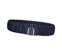 APLVFFZH Cintura Elastica Donna Cinturino Elegante Fascia Pieghettata Cintura Corsetto in Tessuto Resistente Design Raffinato E Pratico Perfetta per Attività a, Blu Navy
