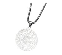 APLVFFZH Collana con Pendente Uomini Protezione Sette Arcangeli in Acciaio Inossidabile Design Unico Regalo per Uomini Adatto per Abbinamento con Maglioni E T, Argento