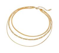 APLVFFZH Collana Girocollo a Strati con Ciondolo a Forma di Barra Multistrato Hip Hop