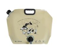 APLVFFZH Contenitore per Acqua Borsa Pieghevole Brocca Serbatoio da Esterno Leggero Salvaspazio con Tappo a Vite Largo Adatto per Picnic Barbecue Kit di Emerg, Cachi