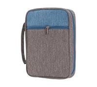 APLVFFZH Copertura Elegante per Bibbia con Manico E Tasca con Cerniera, Blu