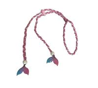 APLVFFZH Corda per Maschera Subacquea Fatta a Mano per Capelli Lunghi, Fascia di Regolazione per Il Nuoto, Rosa