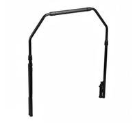 APLVFFZH Corrimano Trampolino Barra Maniglia Regolabile Rebounder in Acciaio Supporto per Equilibrio Allenamento Sicuro Adatto a Bambini Anziani Uso Domestico, Nero, Doppio Bracciolo