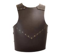 APLVFFZH Costume da Cavaliere con corazza pettorale Regolabile Medievale per Giochi di Ruolo, Marrone Scuro