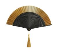 APLVFFZH Decorazione Orientale Creativa in Stile Chinoiserie, Pieghevole, per Donne, con Intagli, Adatta per Matrimoni, Feste, Decorazioni Sceniche E Arte Da P, Giallo