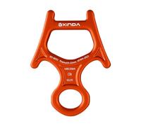 APLVFFZH Discensore a 8 Figure da 30 KN, Attrezzatura per Assicurazione E Discesa in Corda Doppia, Attrezzatura Leggera per La Discesa, Robusta Lega di Allumin, Orangina