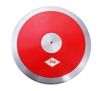 APLVFFZH Disco Sportivo Allenamento Lancio Disciplina Superficie Nylon Acciaio Allenamento Agilità Coordinazione Corpo Allenamento Scuola, Rosso