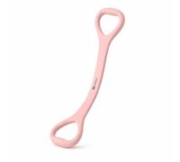 APLVFFZH Elastico per Esercizi a Forma di 8, Fascia Elastica s per Pilates e Allenamento a Casa, Rosa, Principiante 21 libbre (materiale TPE solido integrato allargato)
