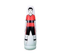 APLVFFZH Manichino da Allenamento Calcio Gonfiabile per Avversario Pratiche Passaggio Precisione in PVC Adatto Squadre Attività Campo, Rosso, 205 Cm
