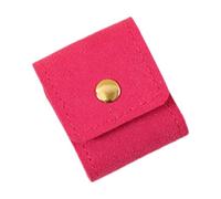 APLVFFZH Mini Borsa Portagioie da Viaggio con Bottone Automatico, Piccola Borsa Portagioie Portatile in Microfibra, Tasca Multifunzione, Adatta per Regalo da V, Rosa