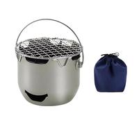 APLVFFZH Mini Fornello Portatile con Griglia per Cucinare All'aperto E Preparare Il tè, Verde Oliva